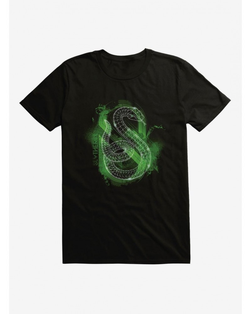 Harry Potter Slytherin Outline Logo Extra Soft T-Shirt $9.81 T-Shirts