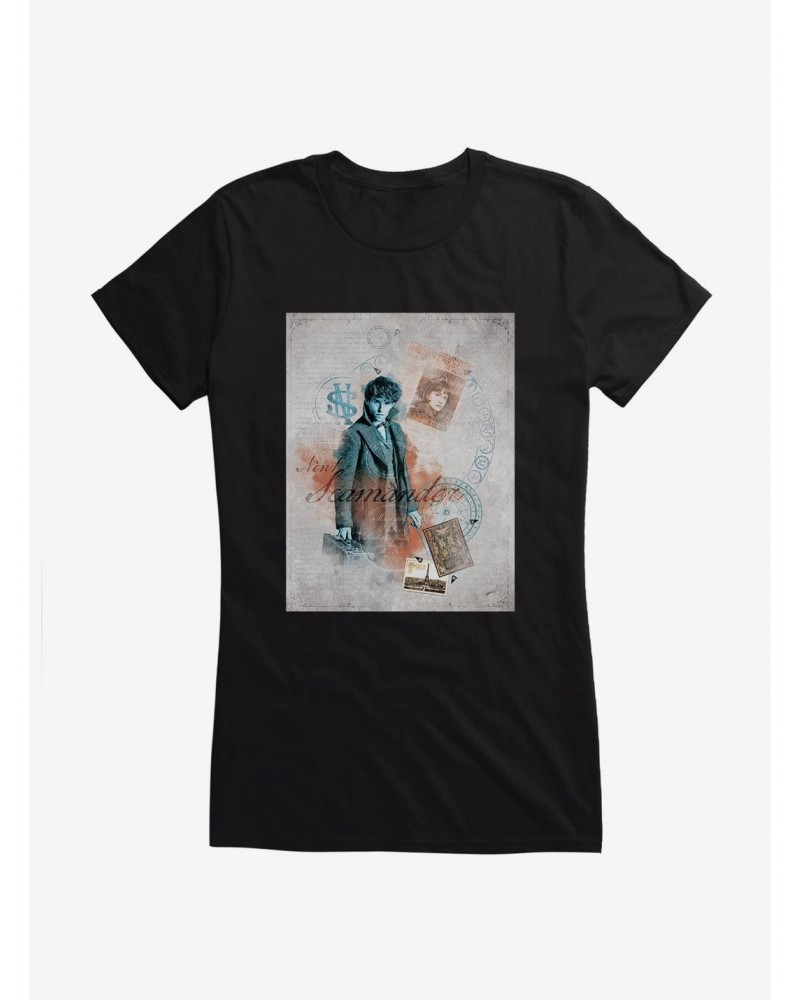 Fantastic Beasts Postcard Girls T-Shirt $9.16 T-Shirts