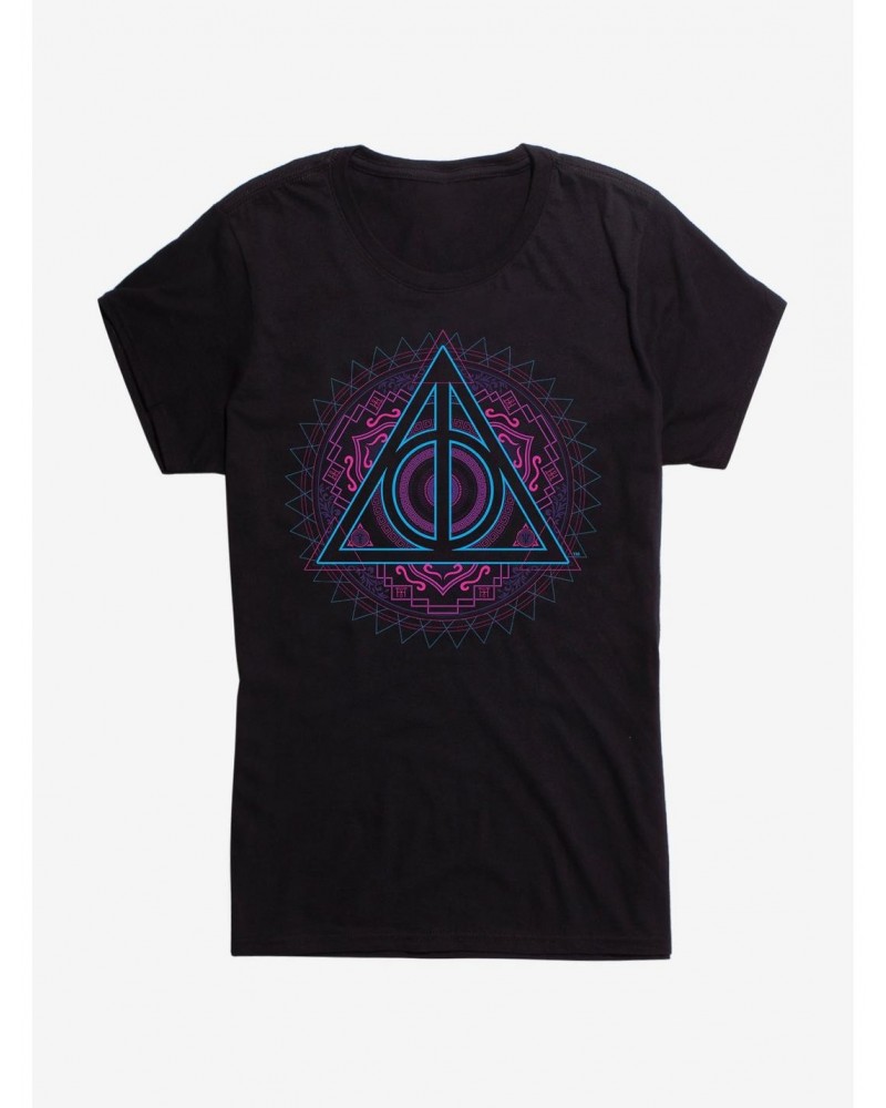 Harry Potter Deathly Hallows Symbol Decal Girls T-Shirt $9.36 T-Shirts