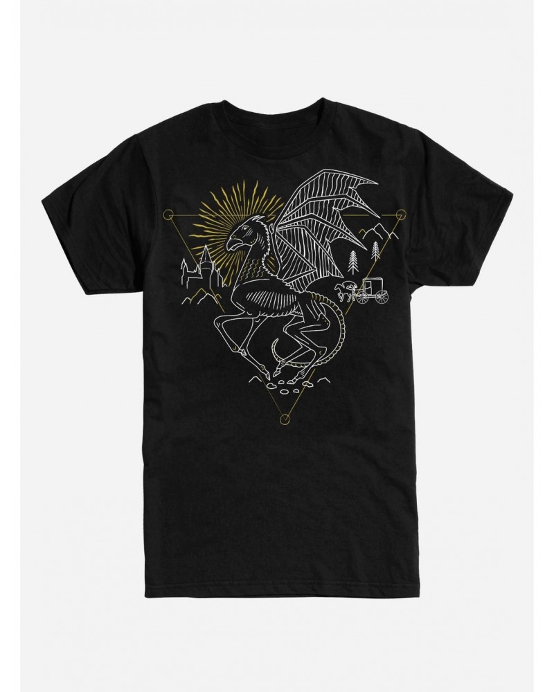 Harry Potter Thestral Outline T-Shirt $8.03 T-Shirts