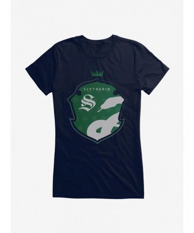 Harry Potter Slytherin S Crest Girls T-Shirt $9.96 T-Shirts