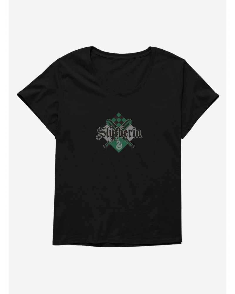 Harry Potter Slytherin Beater's Bat Girls T-Shirt Plus Size $10.40 T-Shirts