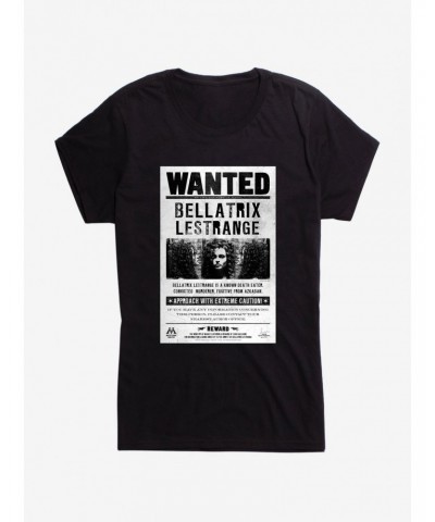 Harry Potter Bellatrix Lestrange Wanted Poster Girls T-Shirt $7.37 T-Shirts