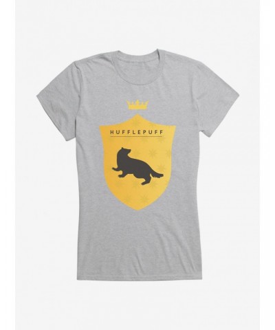 Harry Potter Hufflepuff Shield Girls T-Shirt $6.18 T-Shirts