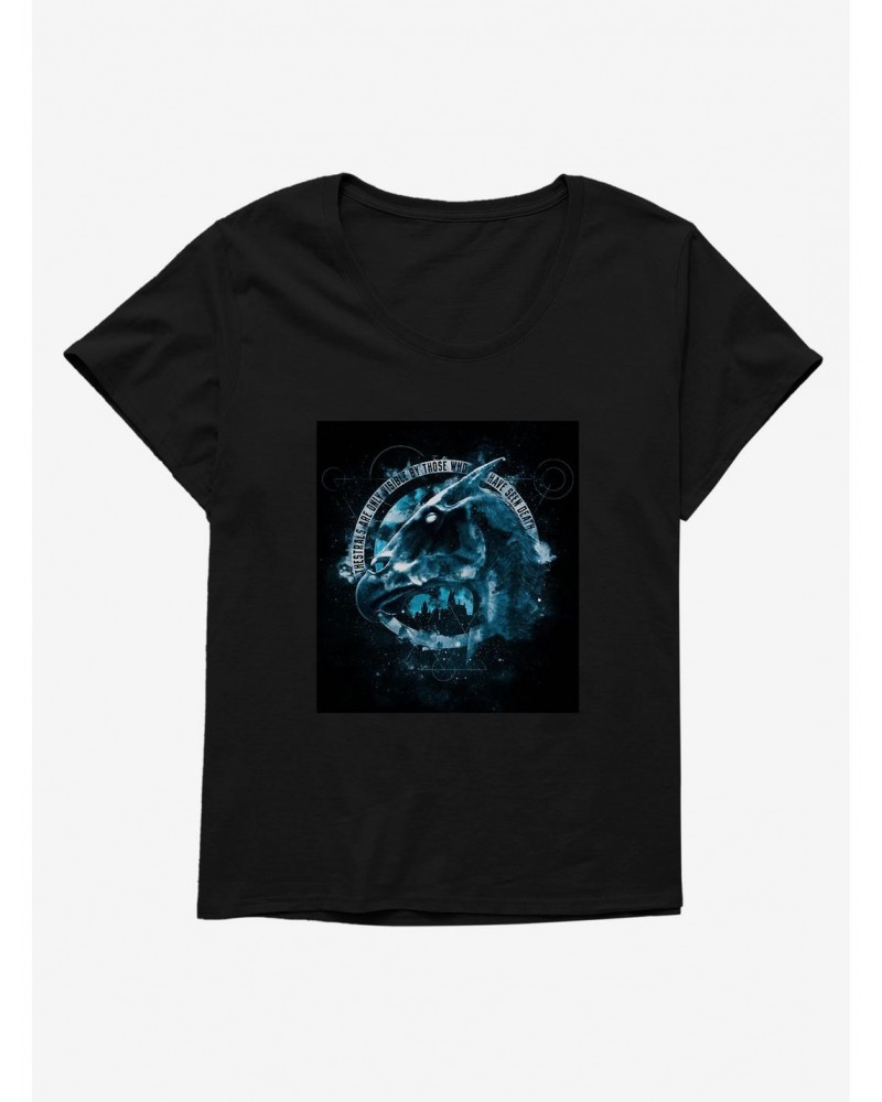 Harry Potter Thestral Abstract Girls T-Shirt Plus Size $9.94 T-Shirts