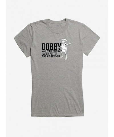 Harry Potter Dobby To The Rescue Girls T-Shirt $9.56 T-Shirts