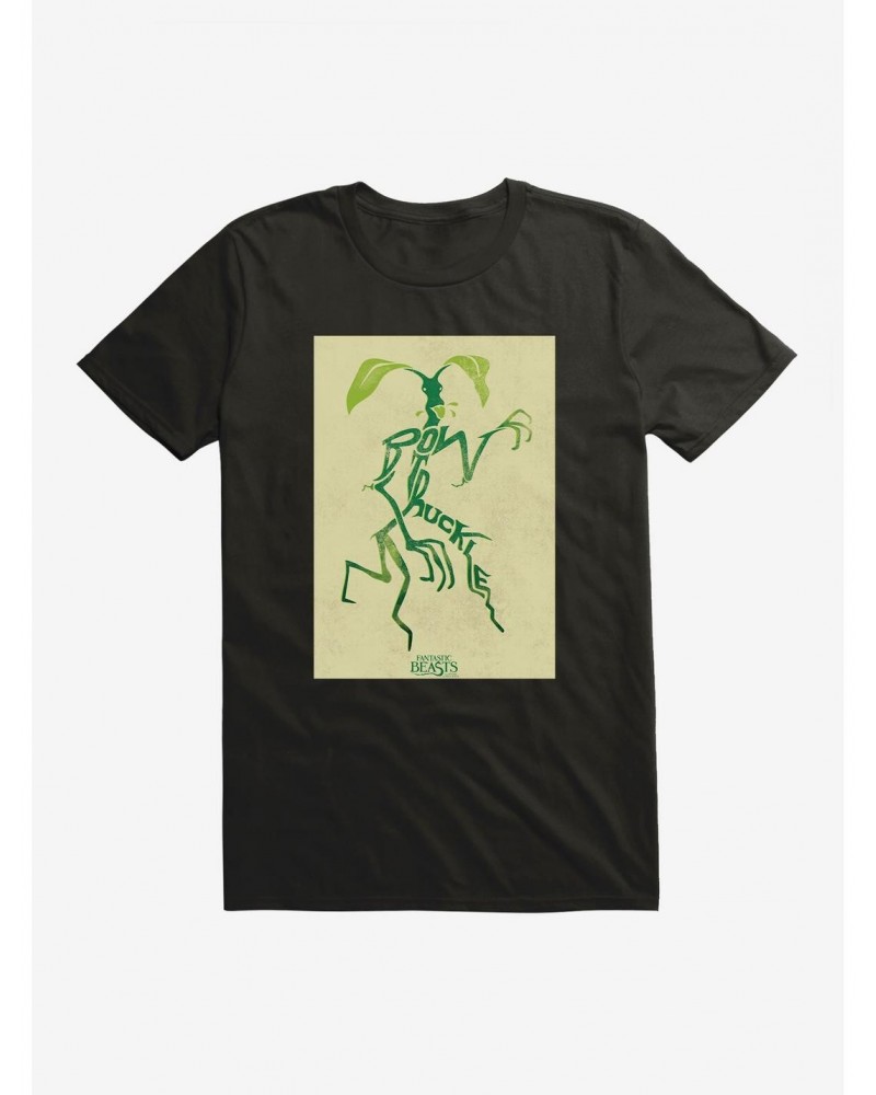 Fantastic Beasts Bowtruckle Pose Outline T-Shirt $8.03 T-Shirts