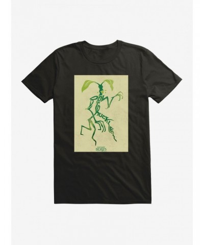 Fantastic Beasts Bowtruckle Pose Outline T-Shirt $8.03 T-Shirts