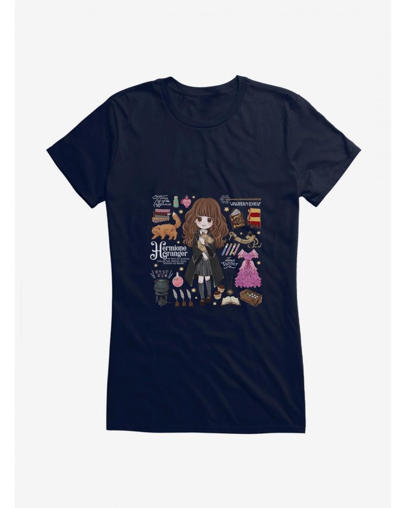 Harry Potter Stylized Hermione Icons Girls T-Shirt $7.97 T-Shirts