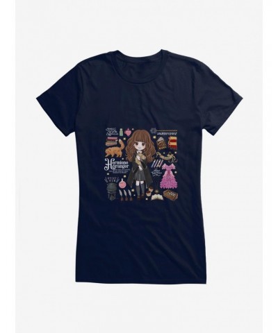 Harry Potter Stylized Hermione Icons Girls T-Shirt $7.97 T-Shirts