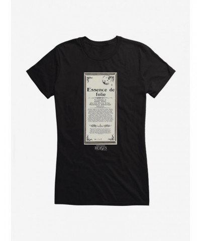 Fantastic Beasts Herbology Essence de Folie Script Girls T-Shirt $8.96 T-Shirts