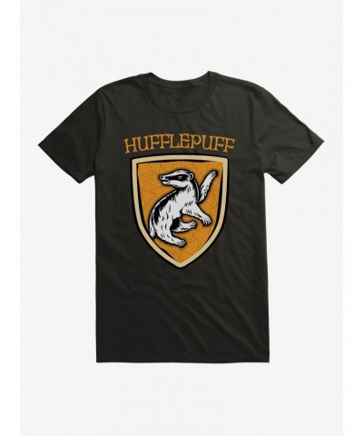 Harry Potter Hufflepuff Modern Geometric Emblem T-Shirt $8.99 T-Shirts