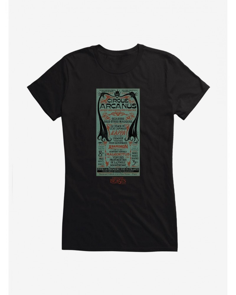 Fantastic Beasts Cirque Arcanus Girls T-Shirt $7.57 T-Shirts