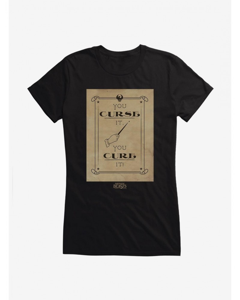 Fantastic Beasts You Curse It, You Cure It! Girls T-Shirt $8.17 T-Shirts