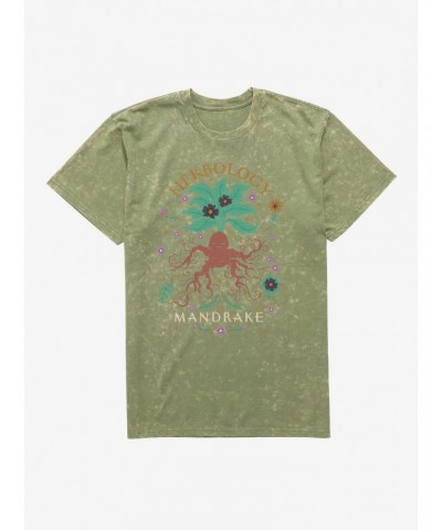 Harry Potter Herbology Mandrake Mineral Wash T-Shirt $10.36 T-Shirts