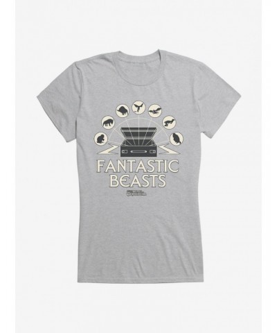 Fantastic Beasts Luggage Creature Icons Girls T-Shirt $5.98 T-Shirts