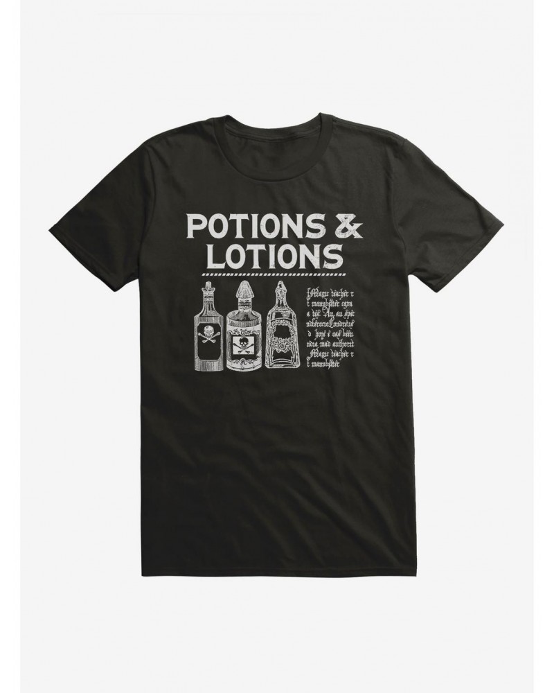 Fantastic Beasts Potions & Lotions T-Shirt $6.88 T-Shirts