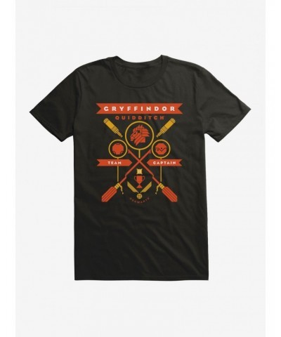 Harry Potter Gryffindor Quidditch Team Captain T-Shirt $6.31 T-Shirts