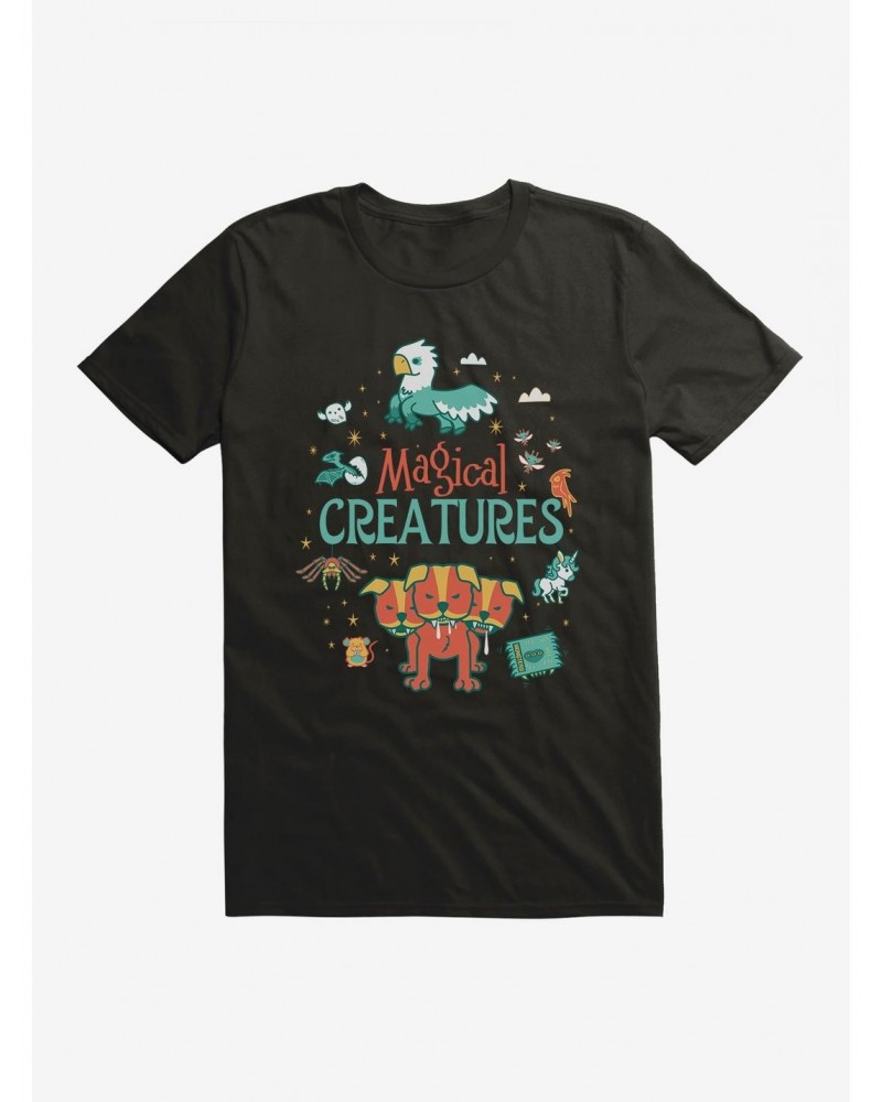 Harry Potter Comic Style Magical Creatures T-Shirt $7.27 T-Shirts