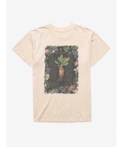 Harry Potter Mandrake Flowers Mineral Wash T-Shirt $7.87 T-Shirts