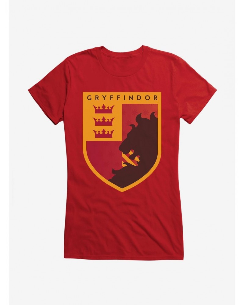 Harry Potter Gryffindor Triple Crown Crest Girls T-Shirt $6.97 T-Shirts