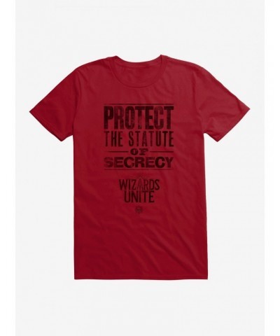 Harry Potter: Wizards Unite Statute Of Secrecy T-Shirt $8.41 T-Shirts