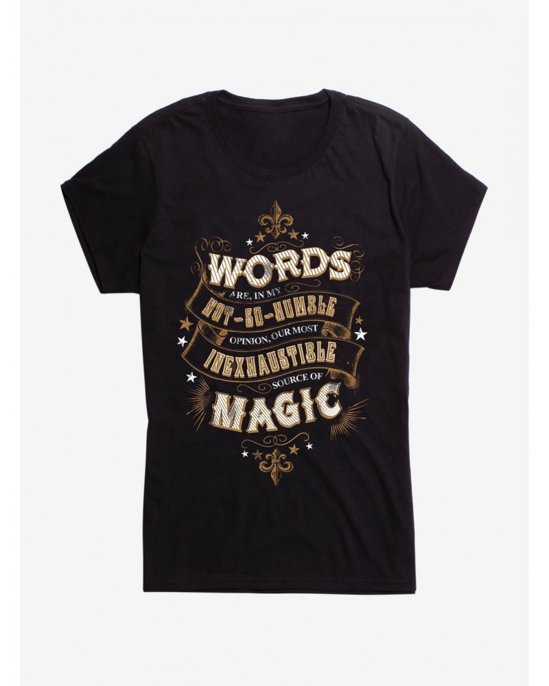 Harry Potter Words Are Magic Quote Girls T-Shirt $7.97 T-Shirts