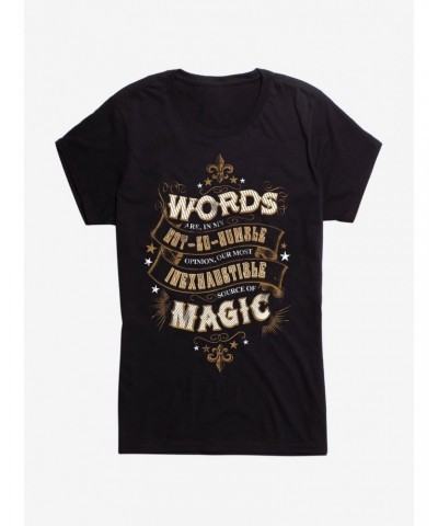 Harry Potter Words Are Magic Quote Girls T-Shirt $7.97 T-Shirts