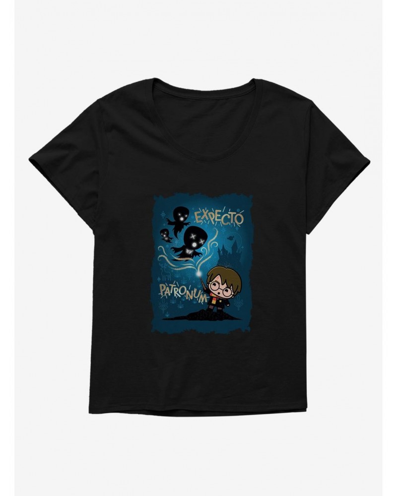 Harry Potter Expecto Patronum Cartoon Girls T-Shirt Plus Size $7.40 T-Shirts