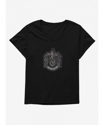 Harry Potter Slytherin Patch Girls T-Shirt Plus Size $11.10 T-Shirts