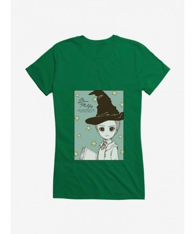 Harry Potter Stylized Draco Sketch Girls T-Shirt $7.37 T-Shirts