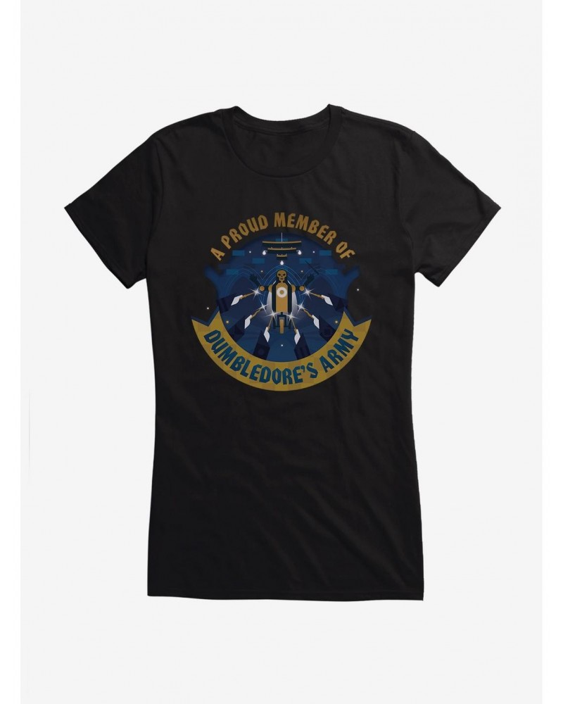 Harry Potter A Proud Member Of Dumbledore's Army Girls T-Shirt $9.36 T-Shirts