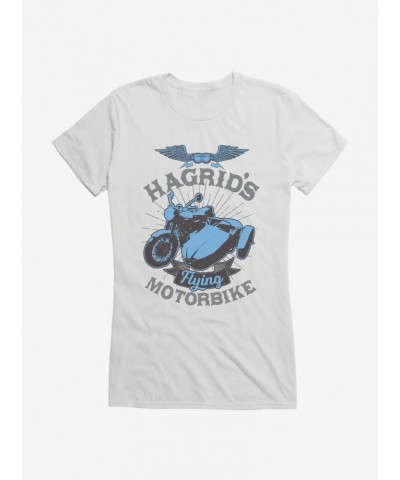 Harry Potter Hagrid's Flying Motorbike Icon Girls T-Shirt $7.37 T-Shirts