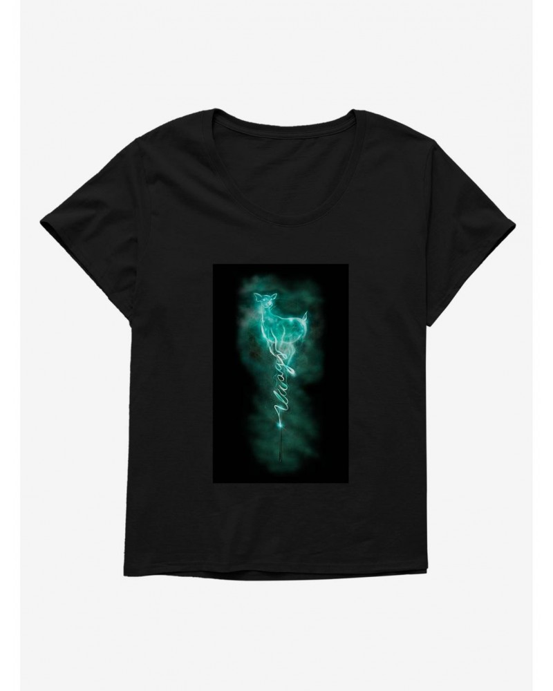 Harry Potter Doe Patronus Wand Girls T-Shirt Plus Size $9.25 T-Shirts