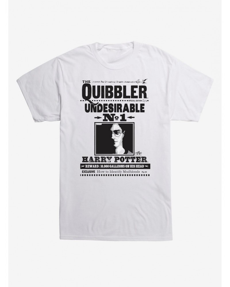 Harry Potter Quibbler Undesirable No. 1 T-Shirt $9.56 T-Shirts