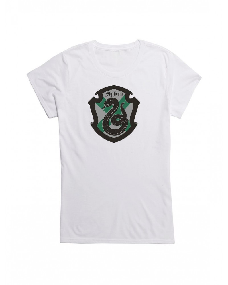 Harry Potter Slytherin Grey Shield Girls T-Shirt $7.77 T-Shirts