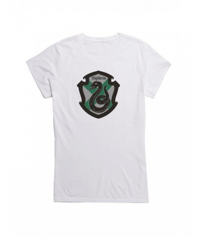 Harry Potter Slytherin Grey Shield Girls T-Shirt $7.77 T-Shirts