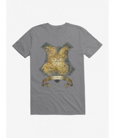 Harry Potter Hogwarts Crest Illustrated T-Shirt $7.84 T-Shirts