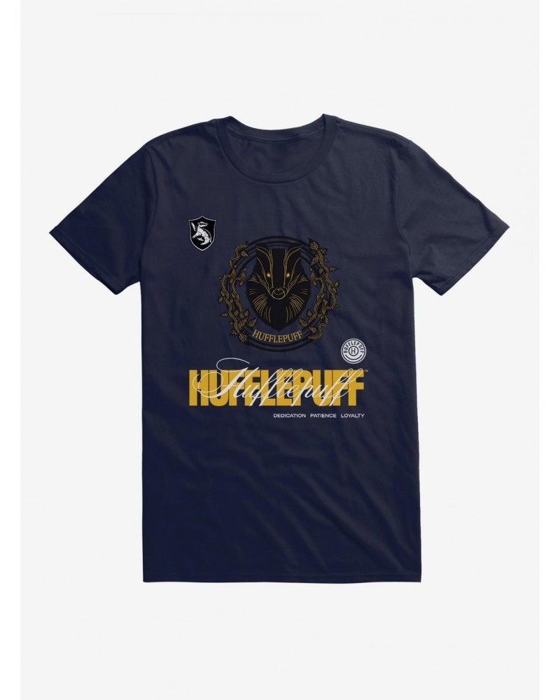 Harry Potter Hufflepuff Seal Motto T-Shirt $7.65 T-Shirts