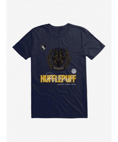 Harry Potter Hufflepuff Seal Motto T-Shirt $7.65 T-Shirts