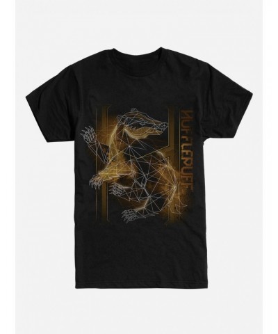 Harry Potter Hufflepuff Outline Logo Extra Soft T-Shirt $9.81 T-Shirts