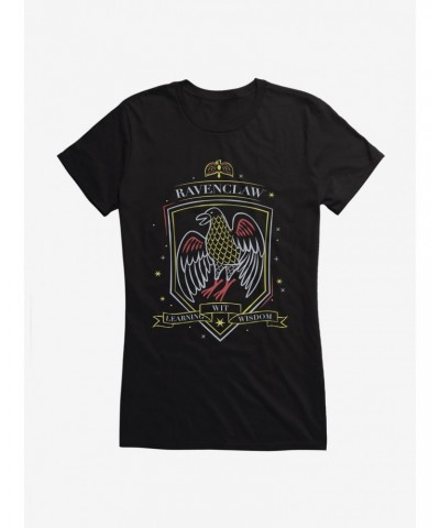 Harry Potter Ravenclaw Sketch Shield Girls T-Shirt $6.57 T-Shirts