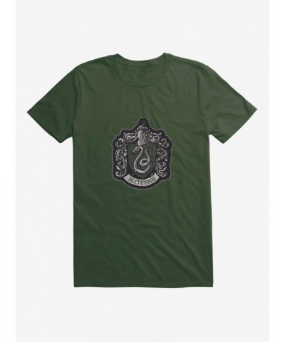 Harry Potter Slytherin Coat of Arms T-Shirt $8.22 T-Shirts