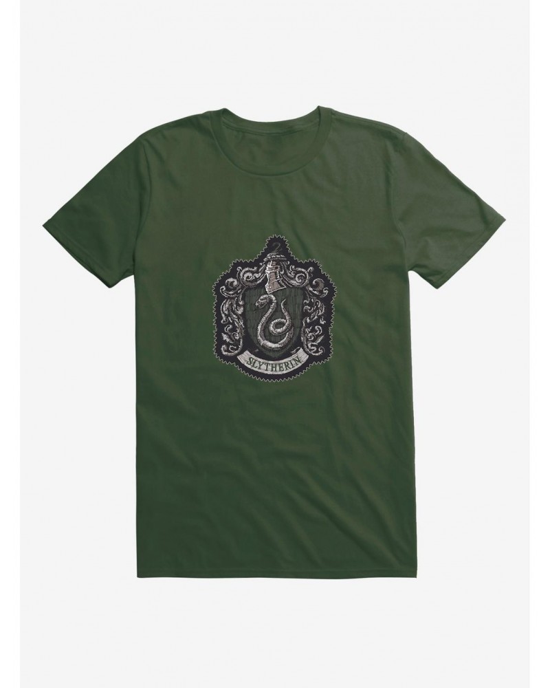 Harry Potter Slytherin Coat of Arms T-Shirt $8.22 T-Shirts