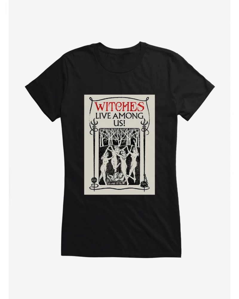 Fantastic Beasts Witches Live Among Us Girls T-Shirt $8.76 T-Shirts