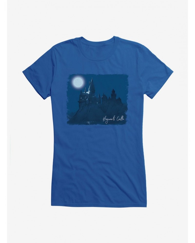 Harry Potter Hogwarts Castle Illustrated Girls T-Shirt $6.18 T-Shirts