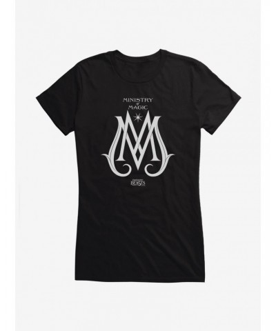 Fantastic Beasts Ministry Of Magic Logo Girls T-Shirt $7.37 T-Shirts