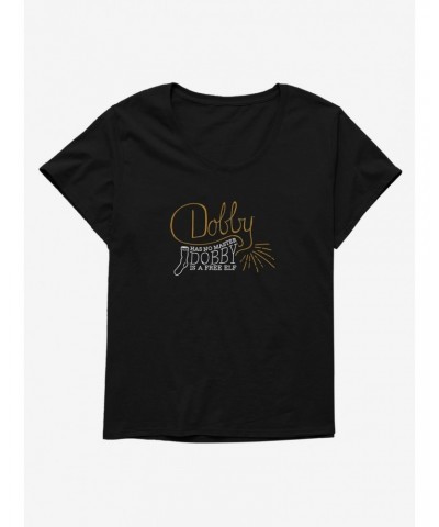 Harry Potter Simple Dobby Title Girls T-Shirt Plus Size $11.56 T-Shirts