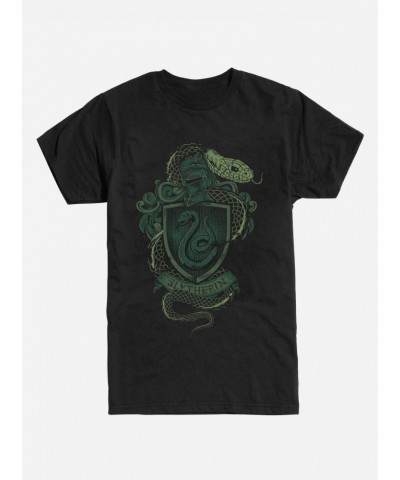 Extra Soft Harry Potter Slytherin Serpent T-Shirt $10.76 T-Shirts