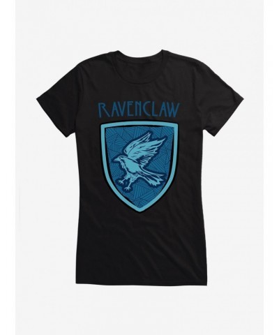 Harry Potter Ravenclaw Modern Geometric Emblem Girls T-Shirt $7.17 T-Shirts